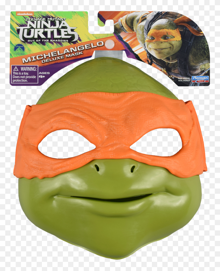 832x1040 Teenage Mutant Ninja Turtles Out Of The Shadows Michelangelo - Jason Voorhees Mask PNG