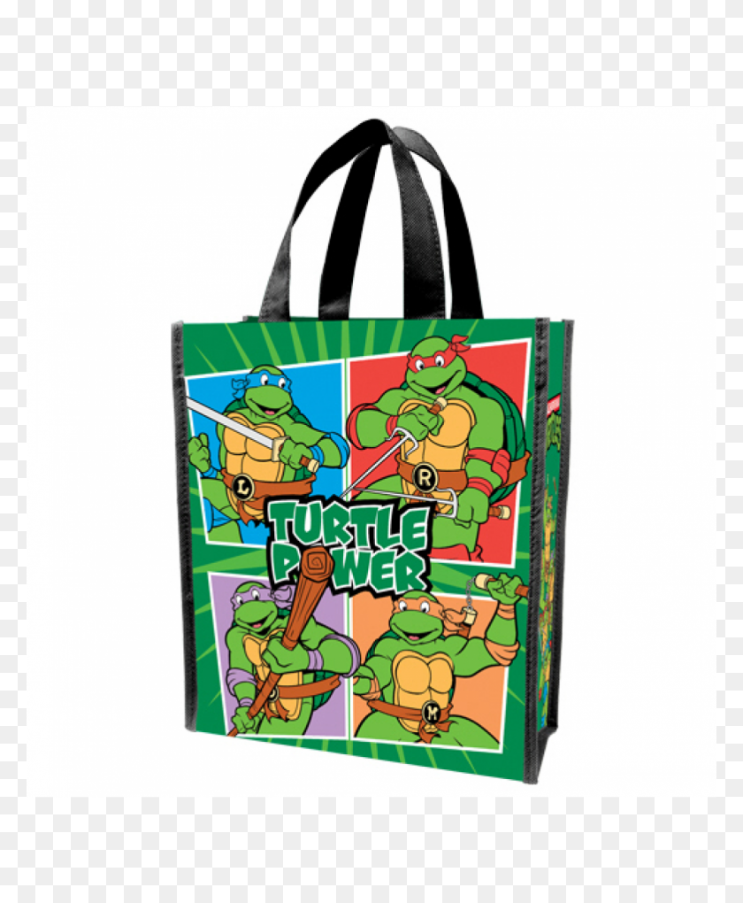1000x1231 Teenage Mutant Ninja Turtles Pequeña Bolsa De Asas Reciclada - Tmnt Png