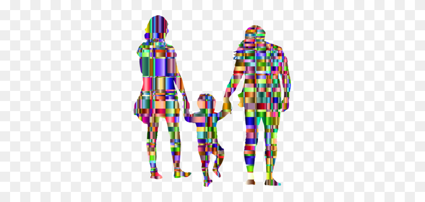 311x340 Teenage Pregnancy Mother Silhouette Child - Children Holding Hands Clipart