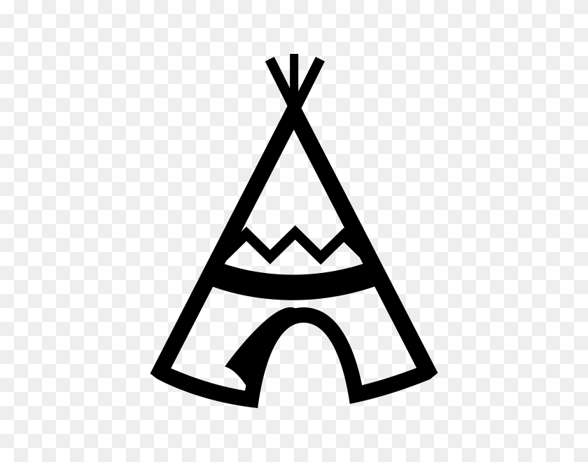 600x600 Teepee Rubber Stamp Stampmore - Teepee Clipart Free