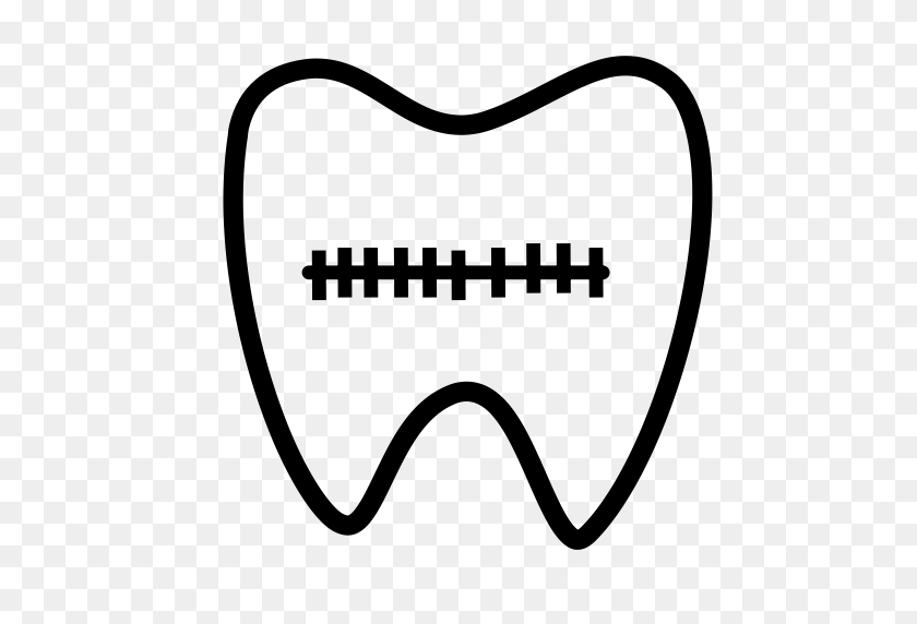 512x512 Зубы, Брекеты, Значок Коррекции В Png И Векторном Формате - Скобки Png