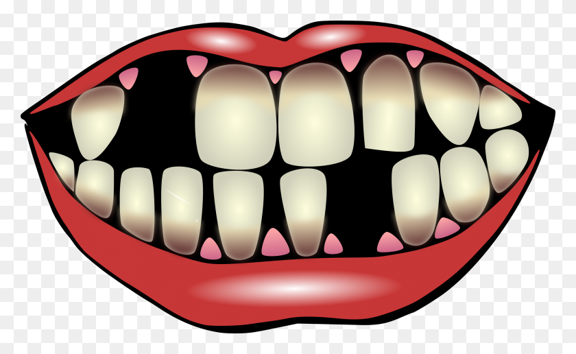 2400x1404 Teeth Clip Art - Biting Lip Clipart