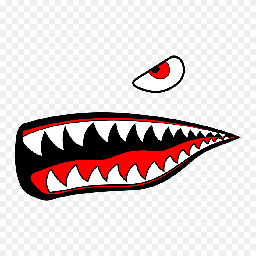 2400x2400 Teeth Clip Art Image Black - Shark Clipart Transparent