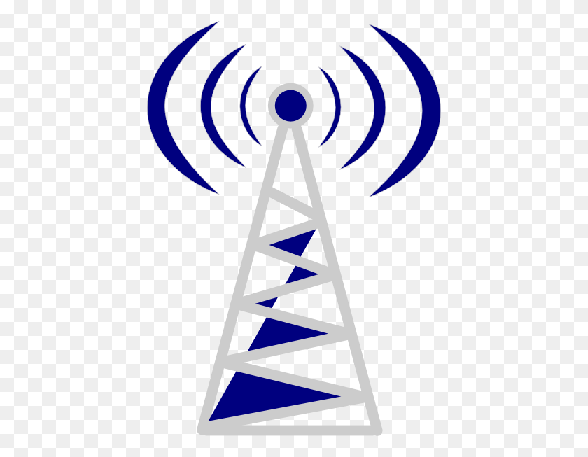 420x593 Telecom Tower Blue Png, Clip Art For Web - Tower Clipart