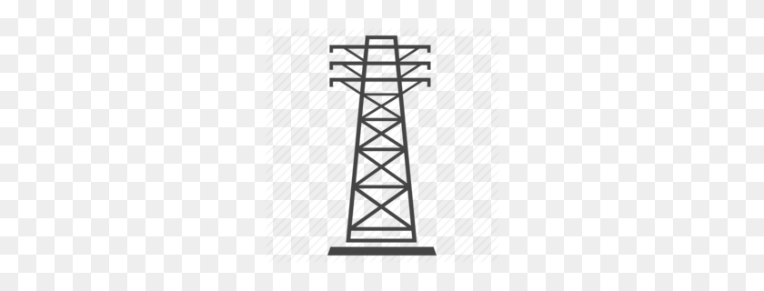 260x260 Telecommunications Tower Clipart - Ham Radio Clipart