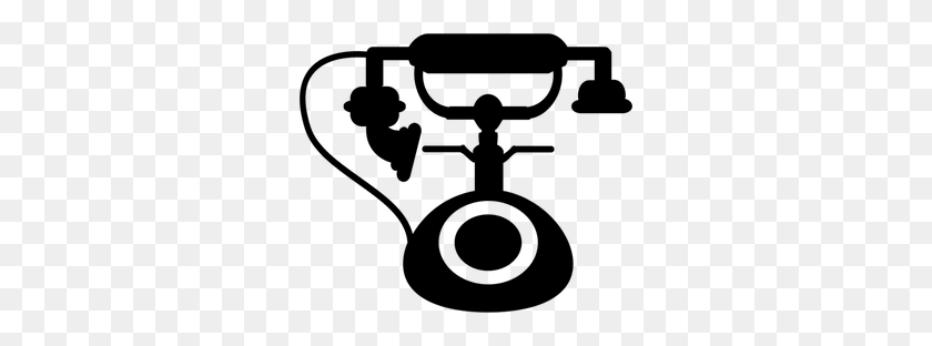 300x252 Telephone Clip Art Image - Phone Black And White Clipart