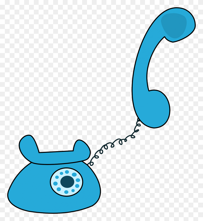 1165x1280 Телефон Клипарт Синий Телефон - Телефонный Звонок Клипарт