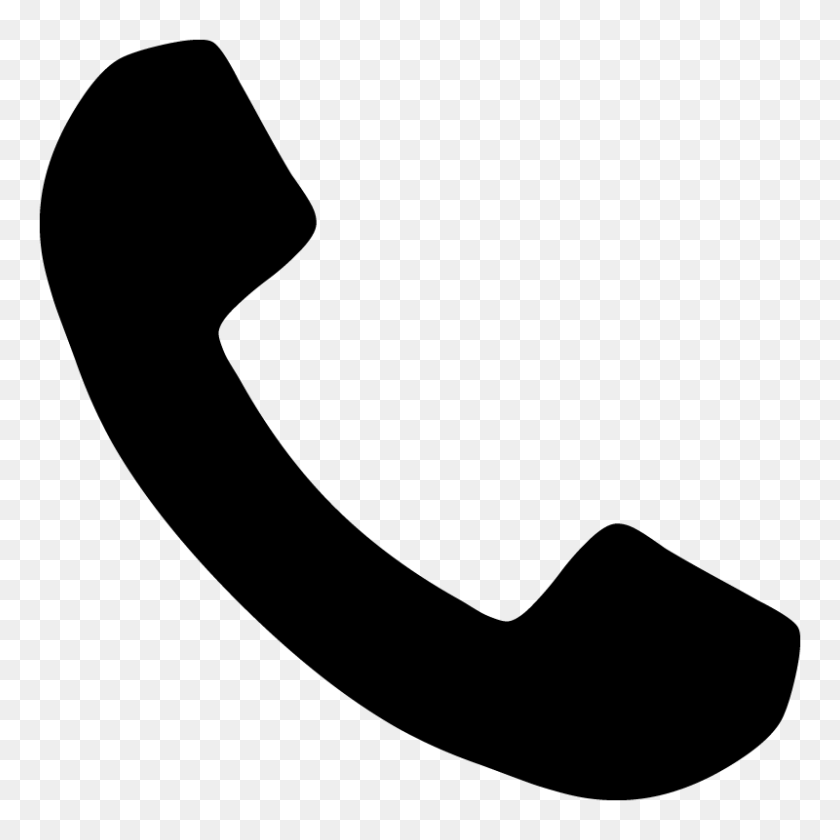 800x800 Telephone Phone Call Icon Symbol Vector Free Vector Silhouette - Phone Vector PNG