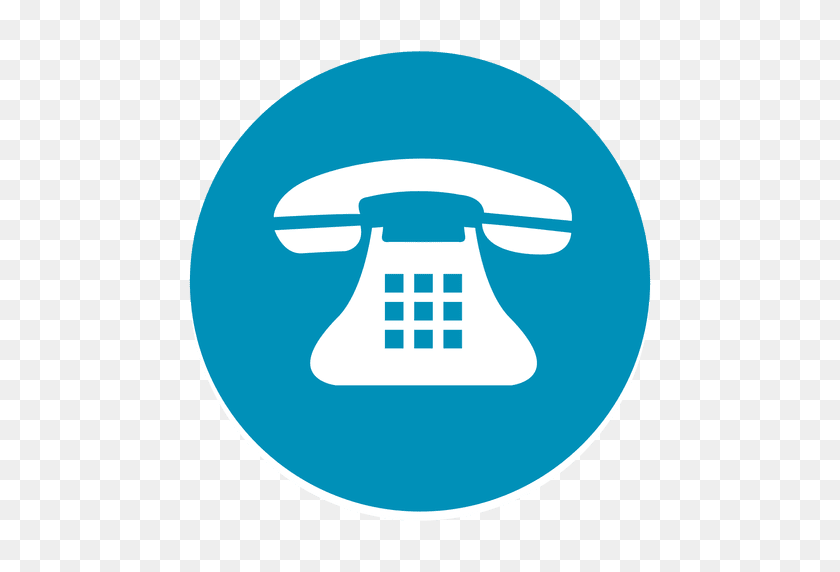 512x512 Telephone Round Icon - Phone Logo PNG