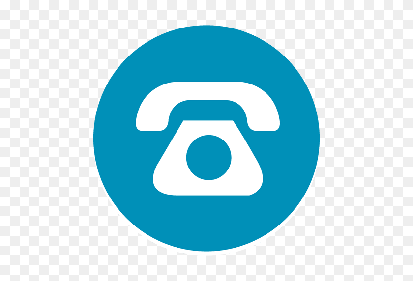 512x512 Telephone Round Icon - Telefono PNG