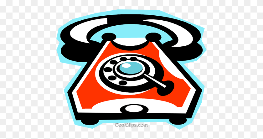 480x384 Telephone Royalty Free Vector Clip Art Illustration - Telephone Clipart