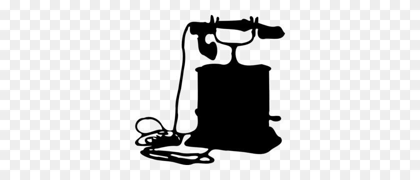 300x300 Telephone Silhouette Clip Art - Old Phone Clipart