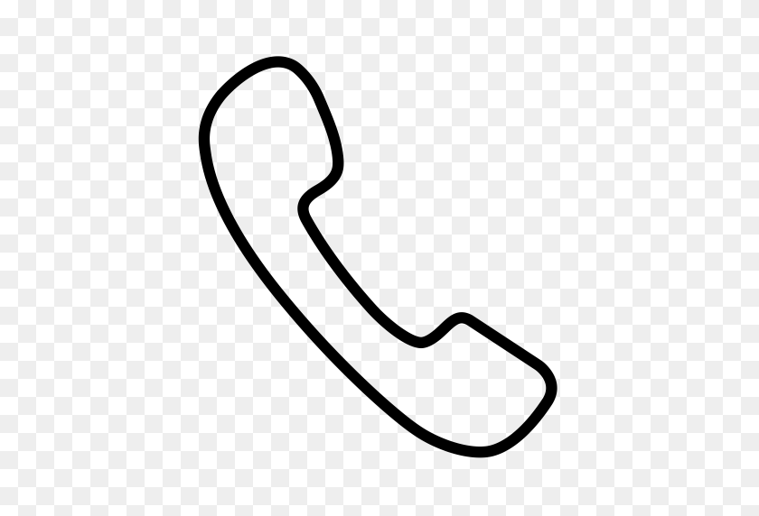 512x512 Telephone Thin Line Telephone Icon With Png And Vector Format - Thin Line PNG