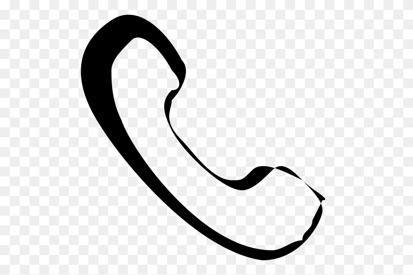 512x501 Telephone White Telephone Icon With Png And Vector Format - Telephone Clipart Black And White