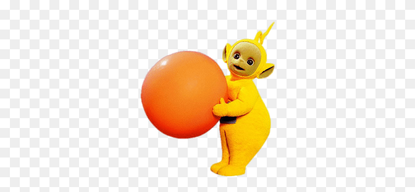 275x330 Teletubbies Lala With Orange Ball Transparent Png - Teletubbies PNG