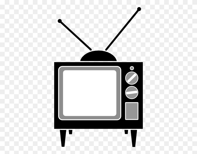 378x594 Television Antenna Clip Art - Watching Television Clipart
