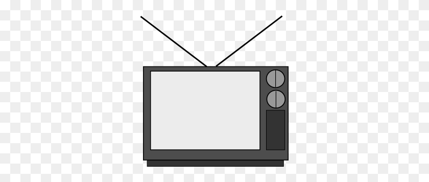 291x296 Television Clip Art - Watching Tv Clipart Black And White