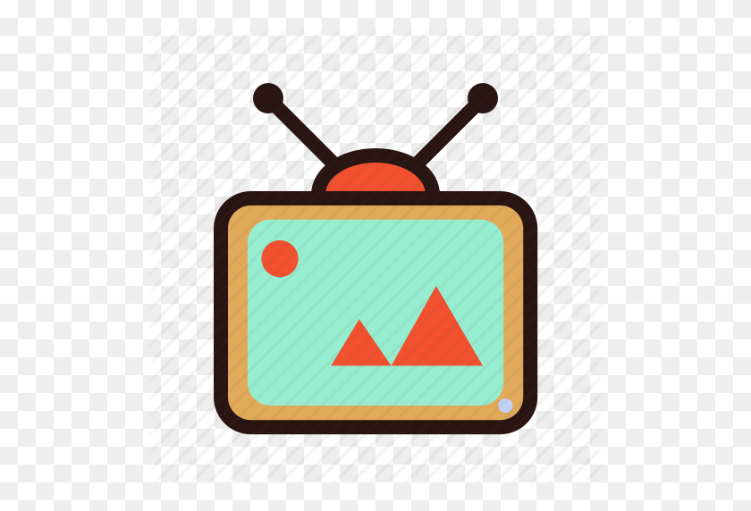512x512 Television Clipart Old School - Old Tv Clipart