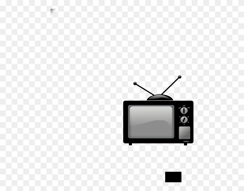 492x597 Television Clipart Small Tv - Tv Clip Art