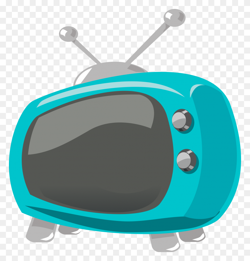 2286x2400 Television Comic Style Icons Png - Television PNG