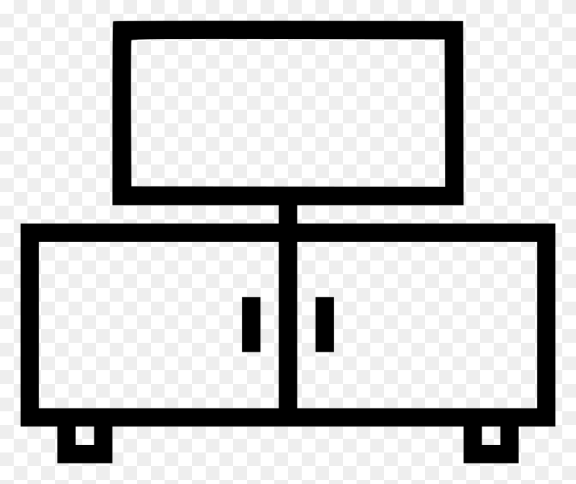 980x812 Television Tv Livingroom Closet Cabinet Cupboard Png Icon Free - Closet PNG