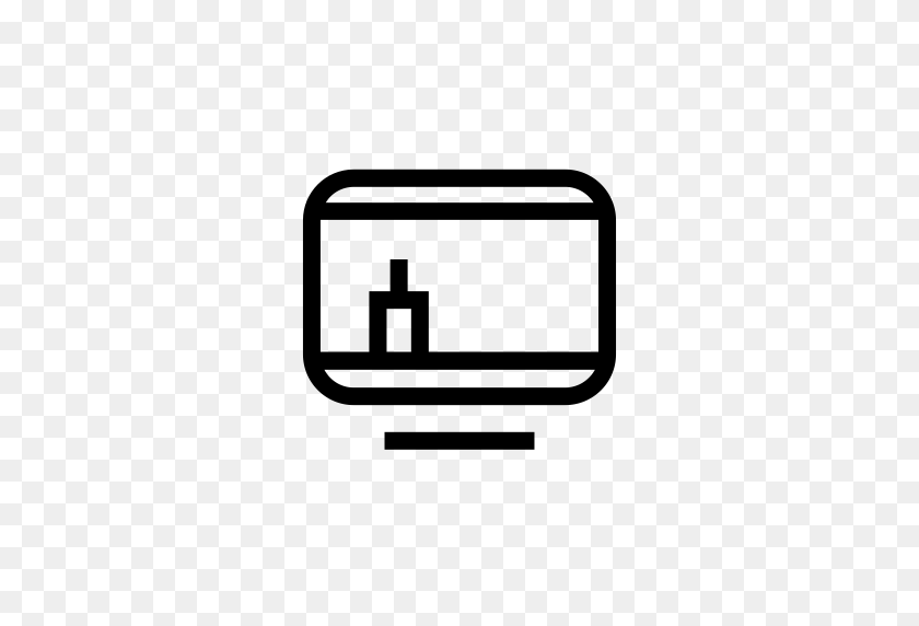 512x512 Television, Tv, Widescreen Icon With Png And Vector Format - Widescreen PNG