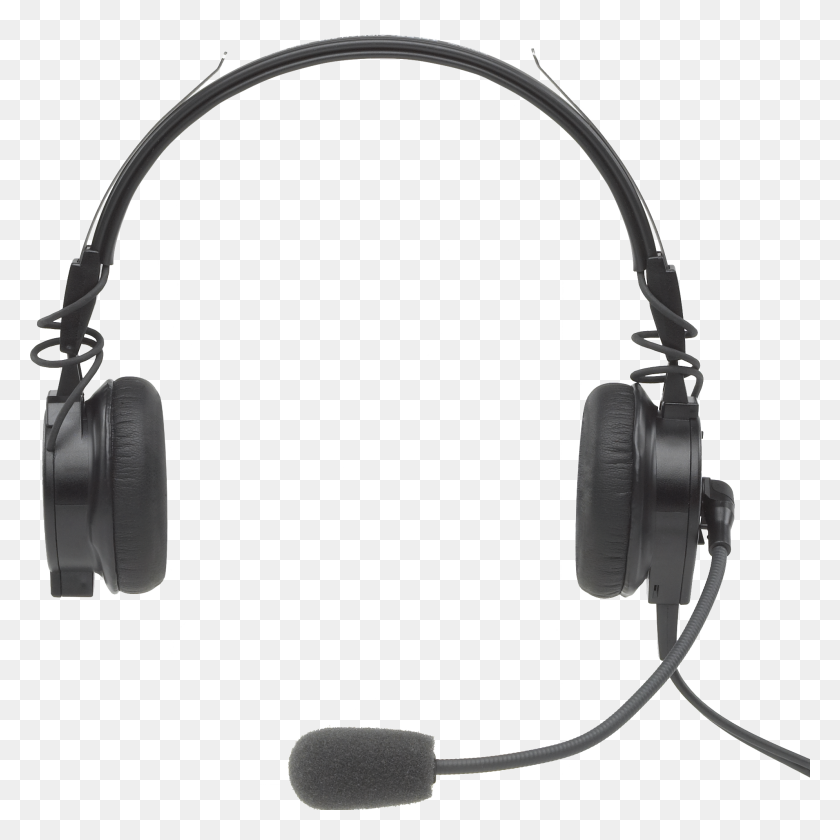 1990x1990 Telex Airman Lightweight Anr Headset, No Batteries Or Panel - Radio Microphone PNG