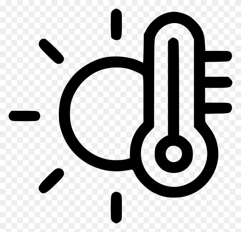 980x944 Temperature Measure Sun Heat Shine Png Icon Free Download - Heat PNG