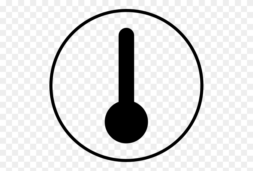 512x511 Temperature Sensation, Temperature, Thermometer Icon With Png - Thermometer Clipart Black And White