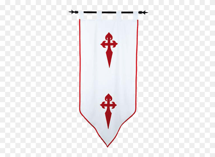 555x555 El Caballero Templario De La Orden De Santiago Banner - Estandarte Medieval Png