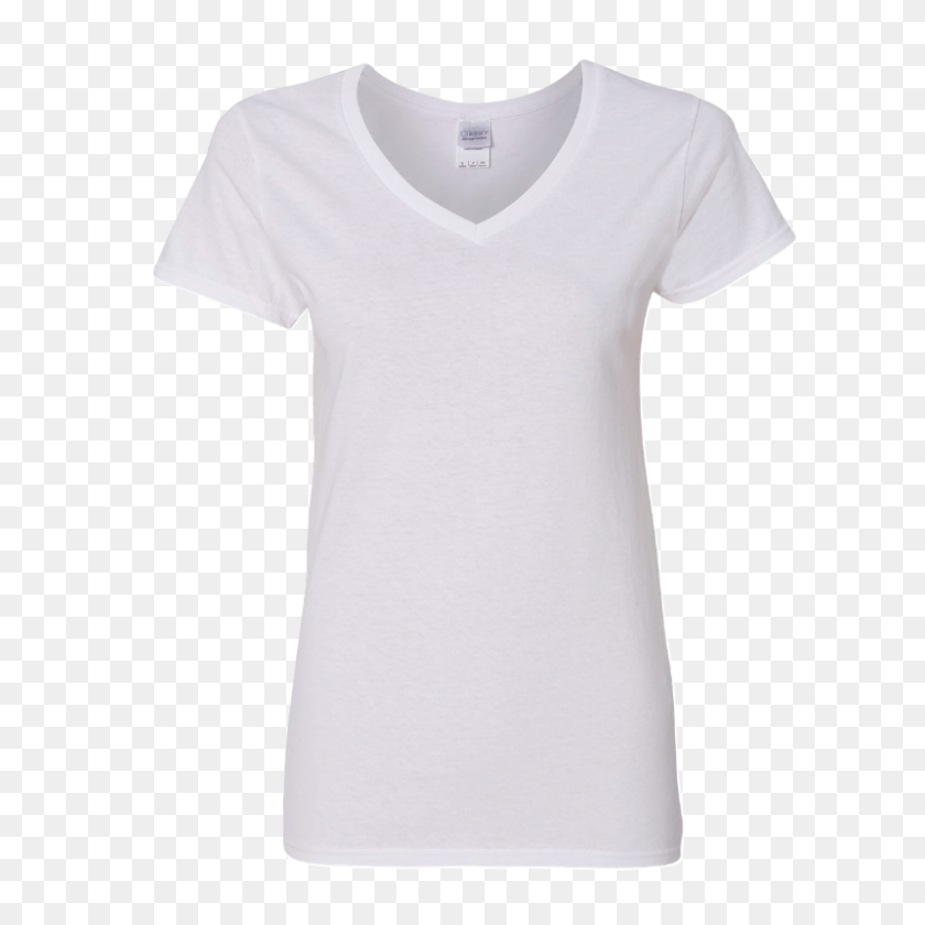 800x801 Template Ladies V Neck T Shirt - Shirt Template PNG