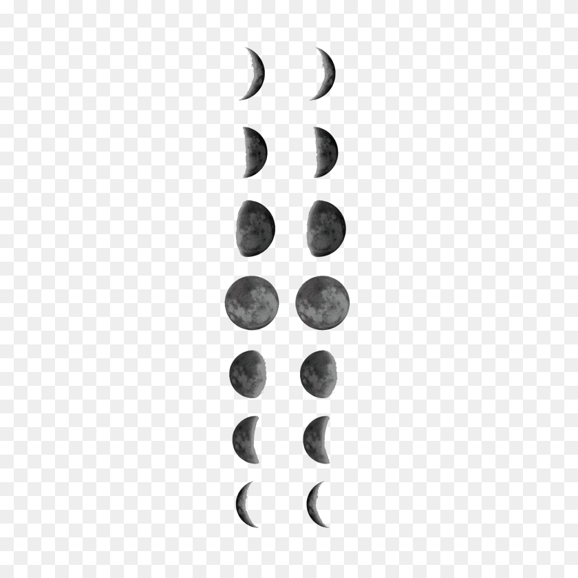 2000x2000 Temporary Tattoo Buy - Moon Phases PNG
