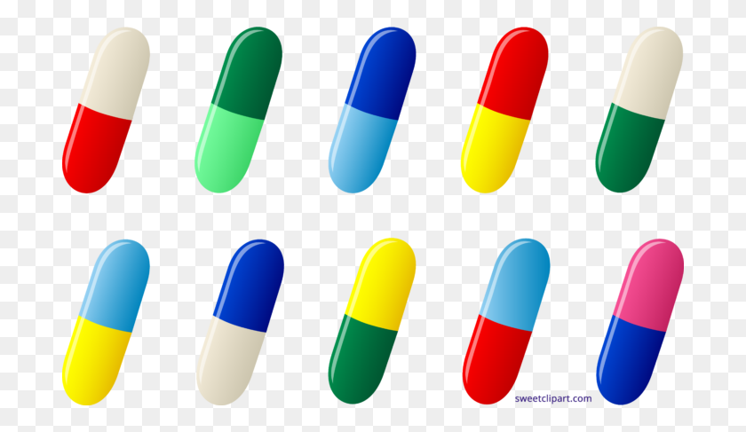700x427 Ten Pills Capsules Meds Clipart - Capsule Clipart