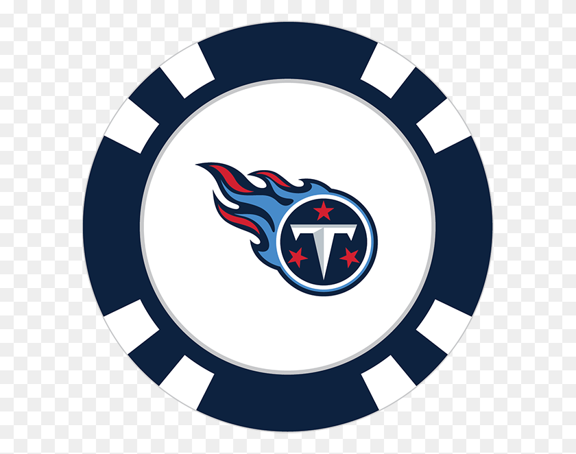 600x602 Tennessee Titans Poker Chip Ball Marker - Tennessee Titans Logo PNG