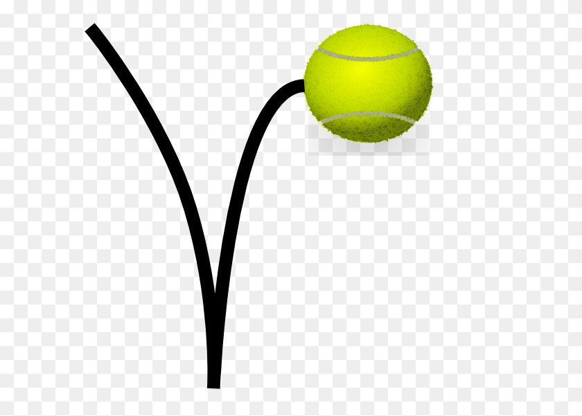 600x541 Tennis Ball Bounce Clip Art - Tennis Ball Clip Art