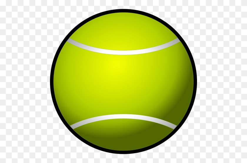 500x496 Теннисный Мяч Картинки Векторное Изображение - Теннисный Мяч Клипарт Черно-Белый