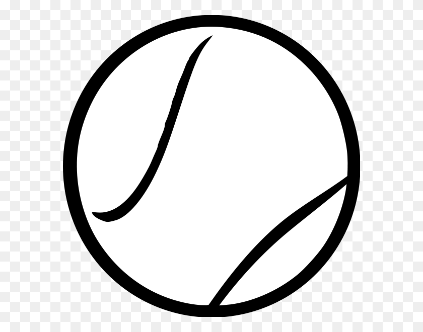 590x600 Теннисный Мяч, Черно-Белый Клипарт - Мяч Для Боулинга, Черно-Белый Клипарт