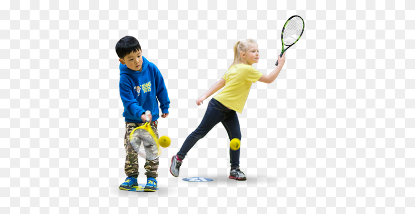 396x374 Теннис Для Малышей Теннис - Дети Играют В Png