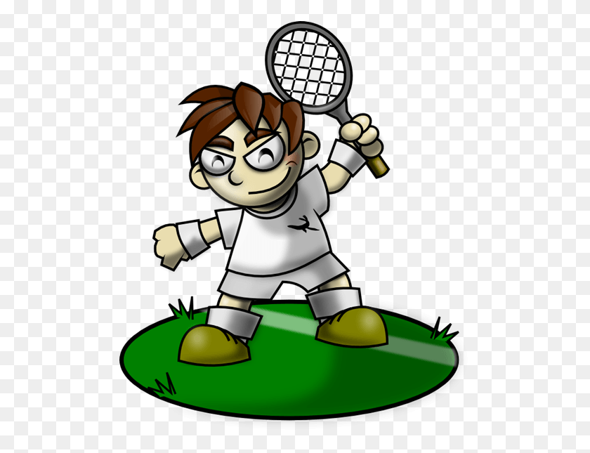 500x585 Tennis People Cliparts - Tennis Court Clipart