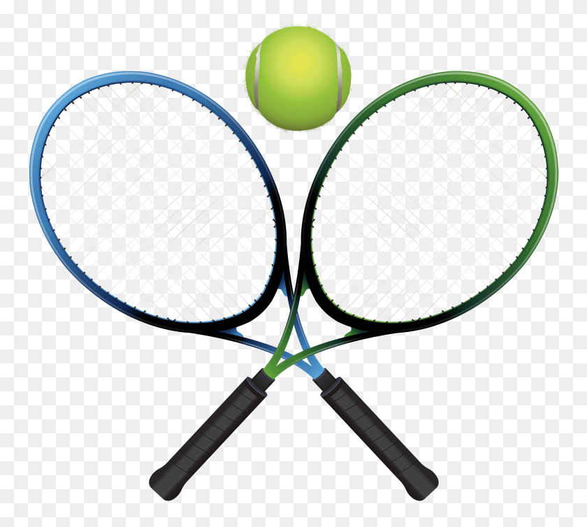 4000x3559 Tennis Racket Cliparts - Tennis Court Clipart