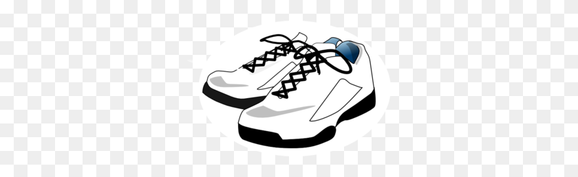 296x198 Tennis Shoe Clip Art - Track Shoe Clipart