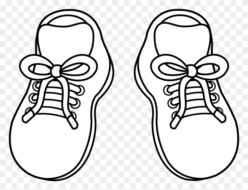 830x621 Tennis Shoe Clip Art Hostted - Shoe Clipart PNG