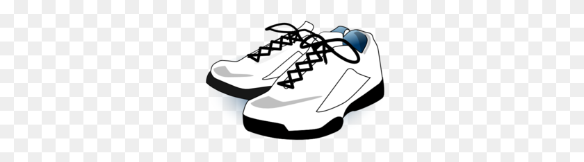 300x174 Tennis, Shoes Clip Art - Slippers Clipart Black And White