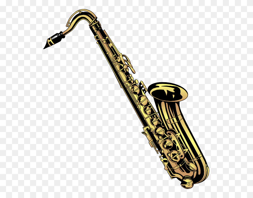 551x600 Tenor Saxophone Drawings - Baritone Clipart