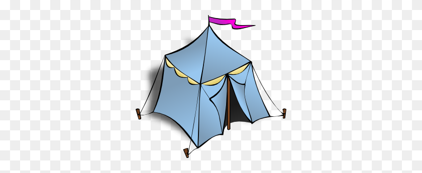 300x285 Tent Clip Art Free - Summer Camp Clipart