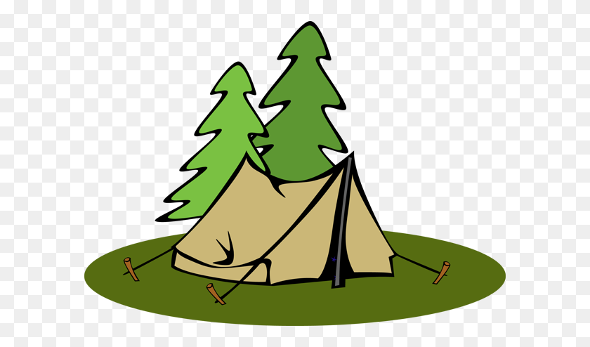 600x434 Carpa Clipart Logo Camping, Carpa A Clipart - Pine Tree Border Clipart
