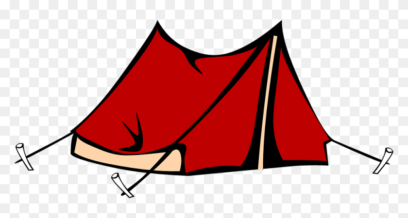 960x480 Tent Graphic Desktop Backgrounds - Glamping Clipart