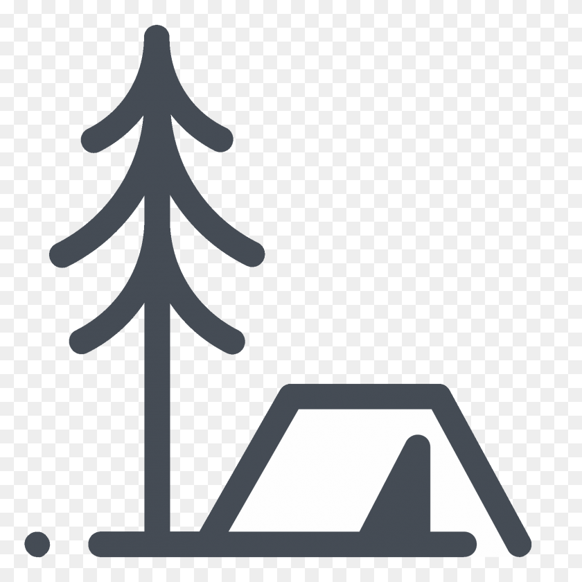 1600x1600 Значок Палатка В Лесу - Лес Png