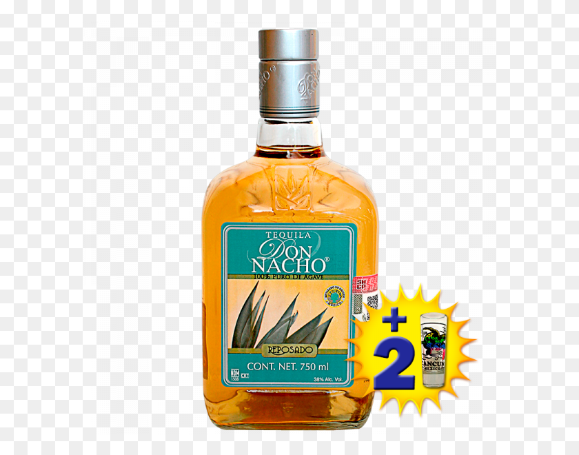 600x600 Tequila Don Nacho Reposado Puro De Agave Ml - Tequila Shot PNG