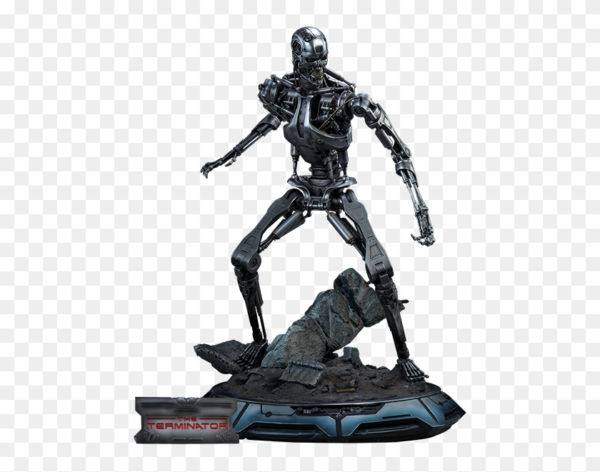 480x601 Terminator T Endoskeleton Maquette Sideshow Lista De Deseos - Terminator Png